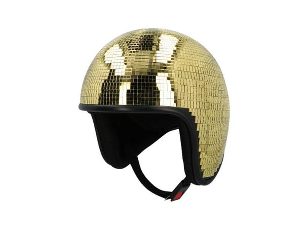 Disco pallo kultainen kypärä