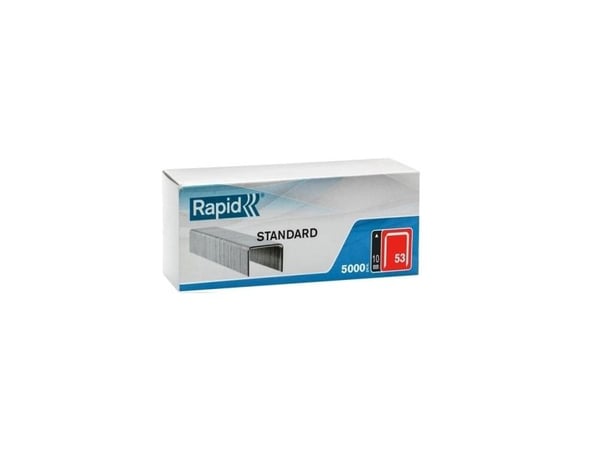 Rapid 40108659, 1 cm, Galvanisert metall, Stål, Rapid (merkevare), 5000 stykker