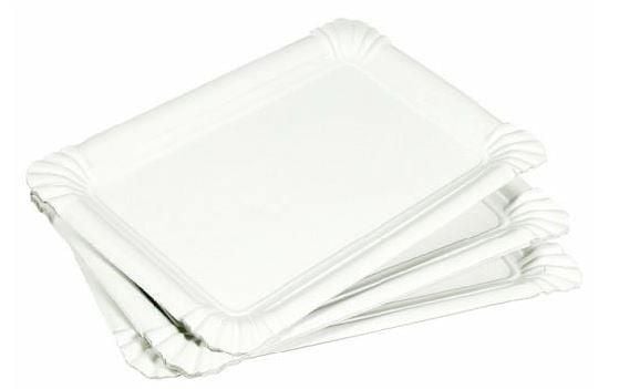 10 pappfat 20x13 cm hvit