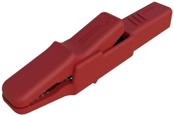 SKS Hirschmann AK 2 B Säkerhetskrokodilklämma Kontakter 4 mm CAT II 300 V Röd SKS Hirschmann AK 2 B Säkerhetskrokodilklämma Kontakter 4 mm CAT II 300 V Röd