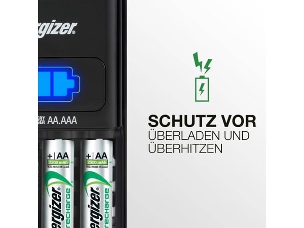 Batterioplader, Energizer 1 Hour Charger, til AA og AAA
