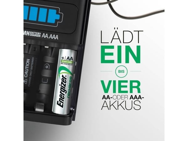 Batterioplader, Energizer 1 Hour Charger, til AA og AAA