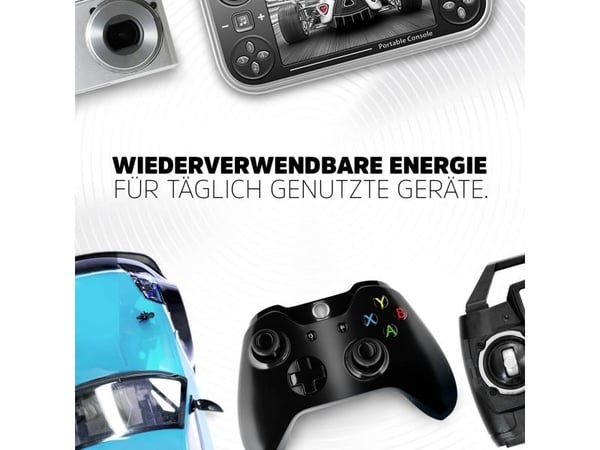 Energizer Recharge Universal, Laddningsbart batteri, AAA, Alkalisk, 4 styck, 500 mAh, Grön, Silver