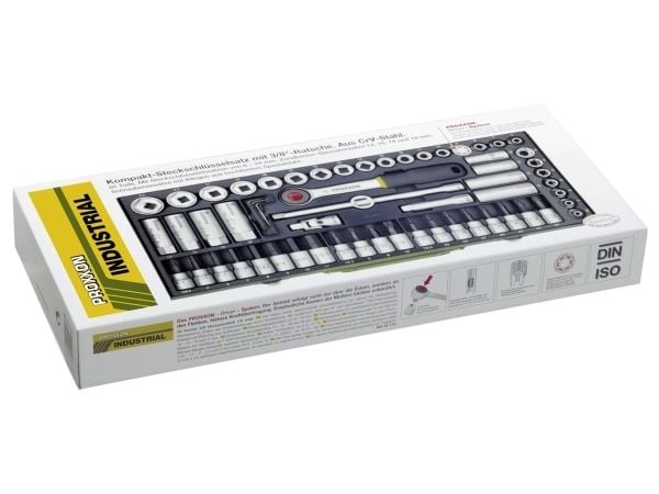 Proxxon Industrial Proxxon kuppiavainsarja metrinen 3/8 (10 mm) 65 kpl 23112