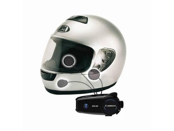 Albrecht BPA 600 15550 Bluetooth®-Headset med mikrofon Passer til alle hjelmtyper (Passer til alle hjelmtyper)