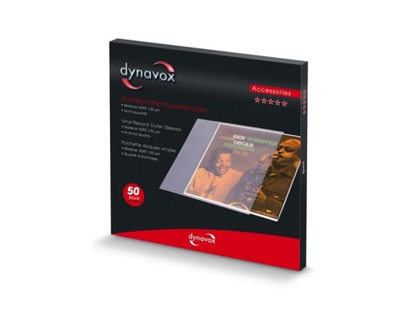 Dynavox 207591, Levyjen sisäsuojataskut, Läpinäkyvä, 50 kpl