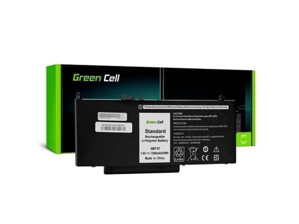 Green Cell - Batteri til bærbar PC (tilsvarer: Dell 6MT4T, Dell 07V69Y) - litiumpolymer - 4-cellers - 7200 mAh - svart