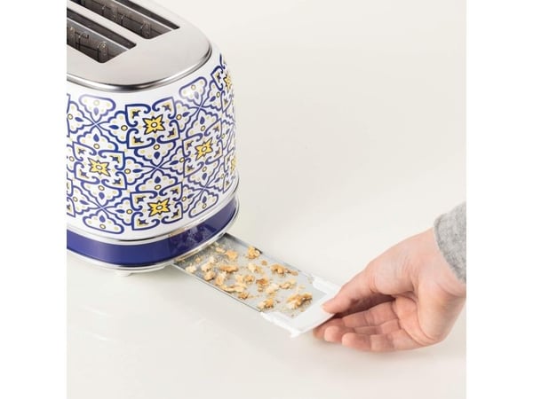 Ariete 0155/1C, 2 skiver, Blå, Hvit, Metall, 810 W, 220-240 V, 50/60 Hz