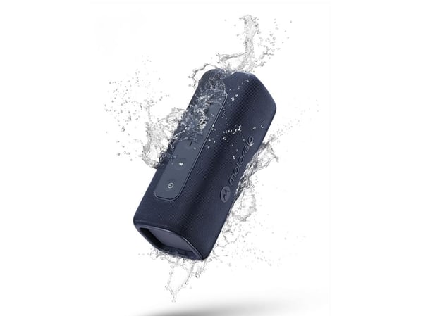 Motorola ROKR 600, 30 W, Trådlös, 10 m, Bärbar stereohögtalare, Blå, Knappar