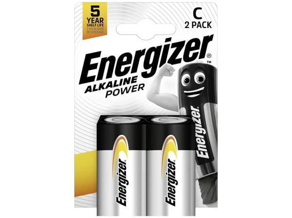 Energizer Alkaline Power - Batteri 2 x C - alkaliskt