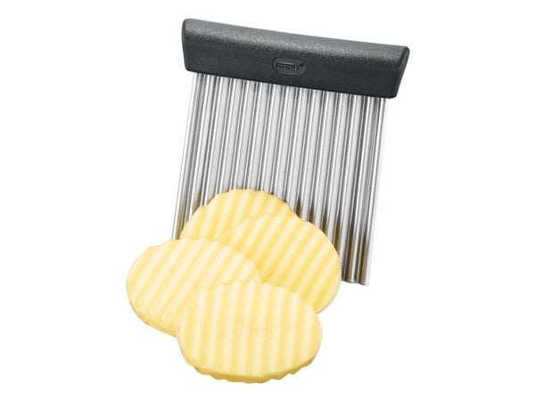 GEFU RIFFL, Manuell, Sort, Sølv, Plast, Rustfritt stål, 9,5 mm, Taggete, 95 mm