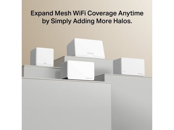 MERCUSYS Halo H85X (3-pk) WiFi6 Mesh (AX3000,2,4 GHz/5 GHz,1x2,5 GbELAN/WAN,2xGbELAN/WAN)