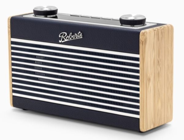 Roberts Radio Rambler Uno, Bærbar, Digitalt, DAB, DAB+, FM, 3,5 mm, Bamboo, Marineblå, Aluminium, Bamboo