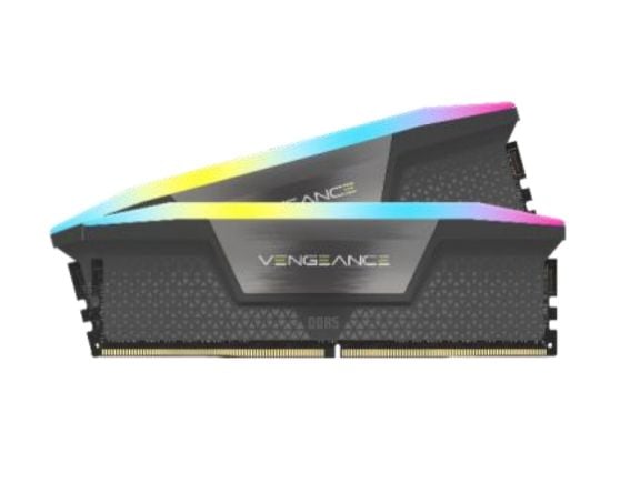 CORSAIR Vengeance RGB - DDR5 - sett - 64 GB: 2 x 32 GB - DIMM 288-pin - 6000 MT/s / PC5-48000 - CL40 - 1.35 V - ikke-bufret - grå