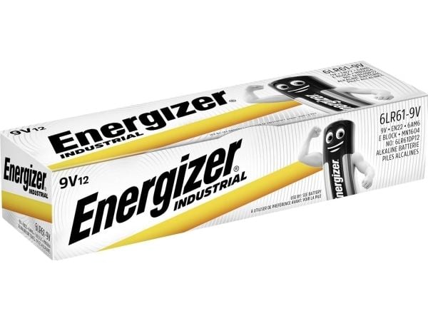 Energizer Industrial EN22 - Batteri 12 x 9V - Alkalisk - 625 mAh - Storbritannia