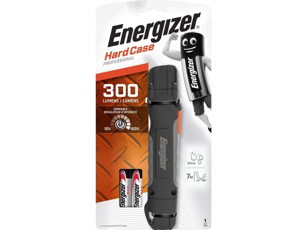 Ficklampa Energizer Hardcase Pro, 2AA, LED, max 300 LU