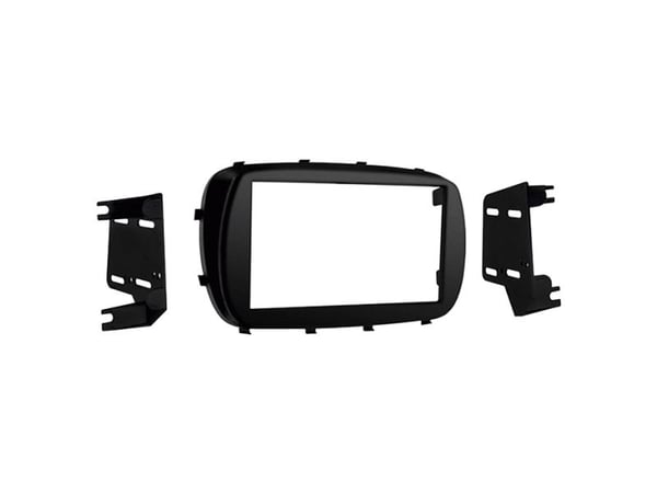 2-DIN radiomontasjeramme til Fiat 500X (ZAF 334) 01/15-08/24 svart
