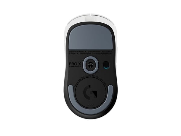 Logitech G PRO X SUPERLIGHT 2C - Mus - gaming - 5 knapper - trådløs, kablet - 2.4 GHz, USB - USB Logitech LIGHTSPEED-mottaker - hvit