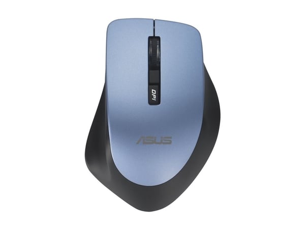 ASUS WT425 - Mus - optisk - 6 knapper - trådløs - USB trådløs mottaker - disblå