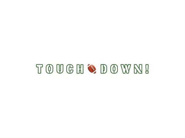 Touchdown bokstavbanner