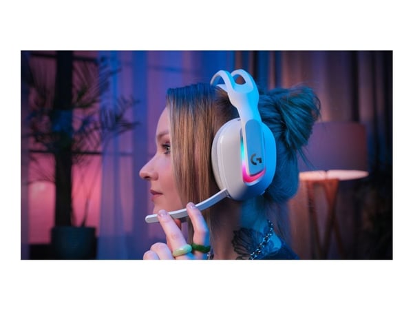 Logitech G Astro A20 X - Hodesett - full størrelse - Bluetooth / LIGHTSPEED - trådløs, kablet - USB-A, USB-C - hvit