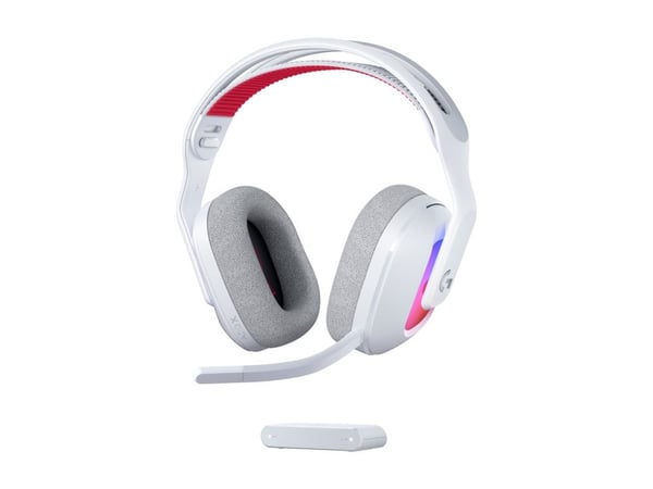 Logitech G Astro A20 X - Hodesett - full størrelse - Bluetooth / LIGHTSPEED - trådløs, kablet - USB-A, USB-C - hvit