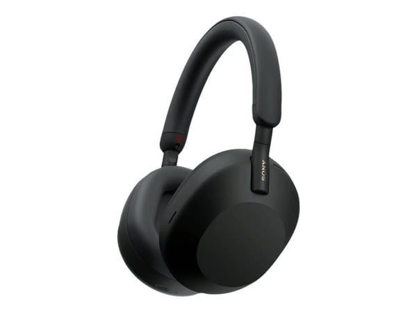 Sony WH-1000XM5 - Kuulokkeet mikrofonilla. - täysikokoinen - Bluetooth - langaton, kaapeli - aktiivinen kohinanvaimennus - 3,5 mm jakki - musta