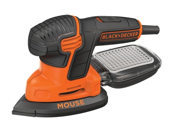 Black & Decker BLACK + DECKER KA2500K Multifunksjons musesliper, hastighet 14.000 RPM, 120 W