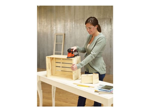 Black & Decker BLACK + DECKER KA2500K Multifunksjons musesliper, hastighet 14.000 RPM, 120 W