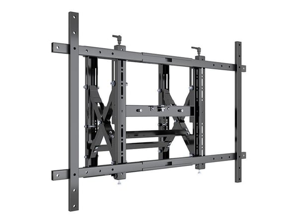 Multibrackets M - Monteringssett (skrivebordsmontering) - vertikal - for 3 LCD-skjermer - svart - skjermstørrelse: 24"-50"
