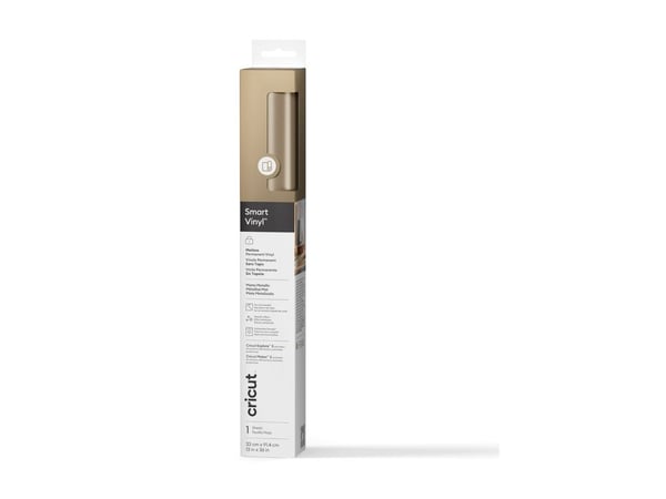 Cricut Smart Vinyl Matte Metallic - Håndverksmateriale - 33 cm x 90 cm - champagne - permanent - vinyl