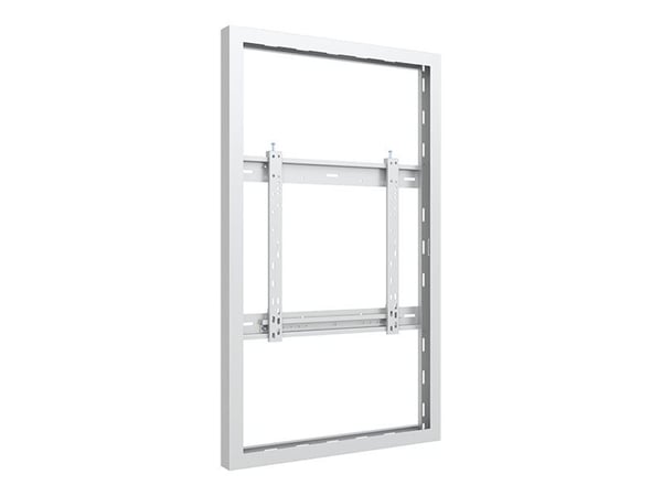 Multibrackets M Pro Series - Innhegning - for flatpanel - medium, universell, tyveribeskyttelse - stål - hvit, RAL 9005 - skjermstørrelse: 50" - ve...