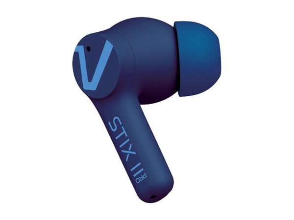 Veho STIX II Pro - True wireless-hodetelefoner med mikrofon - i øret - Bluetooth - aktiv støydemping - blå