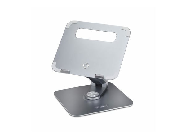Startech - Notebookstativ - 360° sving, teleskopisk høydejustering - skrivebord - sølv