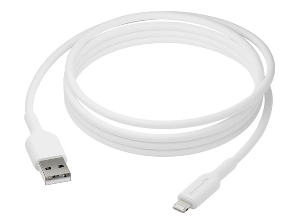 dbramante1928 re-charge - Lightning-kabel - USB hann til Lightning hann - 2 m - hvit