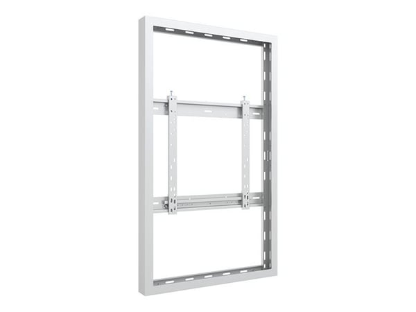 Multibrackets M Pro Series - Stor - innhegning - for digitalsignerings-LCD-panel - låsbar - stål - hvit - skjermstørrelse: 50" - veggmonterbar