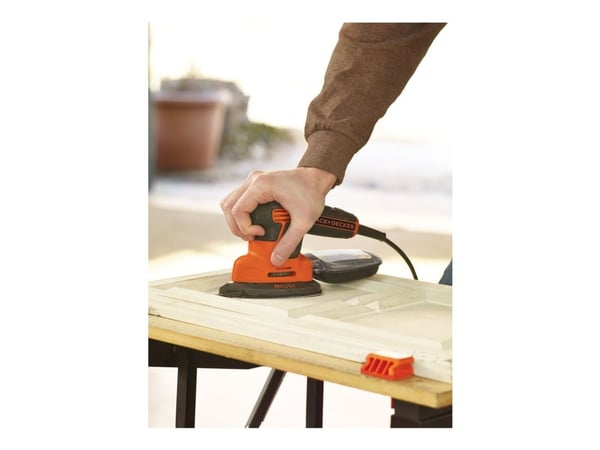 Black & Decker BLACK + DECKER KA2500K Multifunksjons musesliper, hastighet 14.000 RPM, 120 W