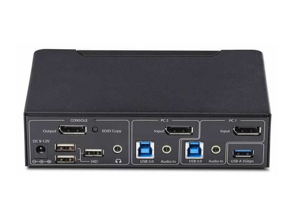 Startech - KVM / lyd / USB-svitsj - 2 x KVM/lyd/USB - 1 lokalbruker - stasjonær - TAA-samsvar