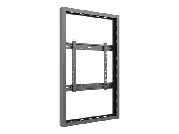 Multibrackets M Pro Series - Hölje - för LCD-display - medium - stål - svart - skärmstorlek: 50" - väggmonterbar