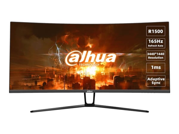 Dahua Technology LM34-E330C, 86,4 cm (34"), 3440 x 1440 pikseliä, UltraWide Quad HD, LCD, 1 ms, musta, Punainen Dahua Technology LM34-E330C, 86,4 cm (34"), 3440 x 1440 pikseliä, UltraWide Quad HD, LCD, 1 ms, musta, Punainen