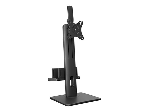 Multibrackets M Deskstand Basic Dual - Monteringssett (skrivebordsmontering) - for 2 LCD-skjermer - stål, høyverdig aluminium - svart - skjermstørr...