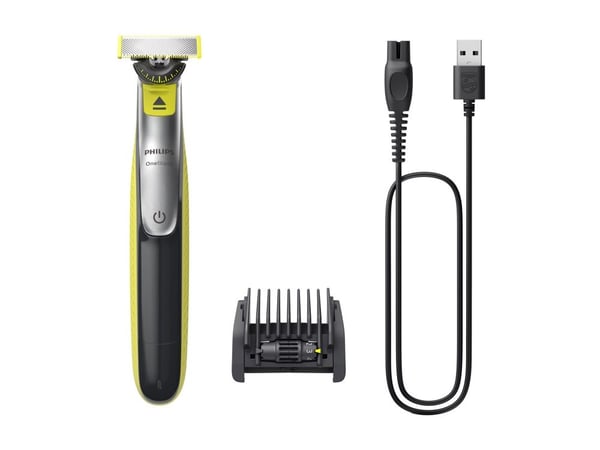 Barbermaskin Philips Oneblade QP2734/23, 360 blad, 5-i-1 kam (1,2,3,4,5 mm), 60 min. driftstid/ 4 timer. lader