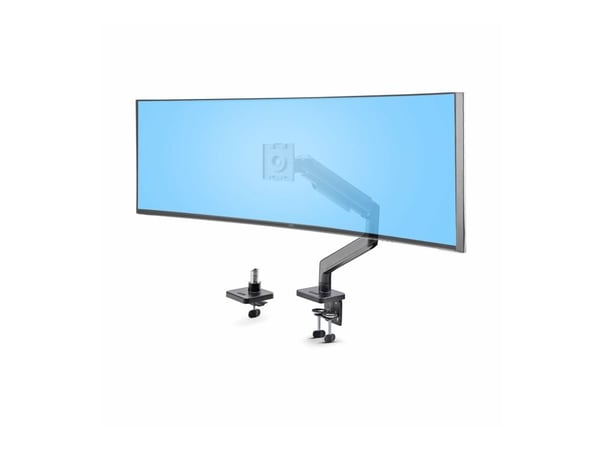 Startech Monitor Desk Mount For 49" Ultrawide Curved Screen, Max 44lb - Monteringssett (fjærarm, svivelarm, sokkel, VESA-montering, C-klemme monter...