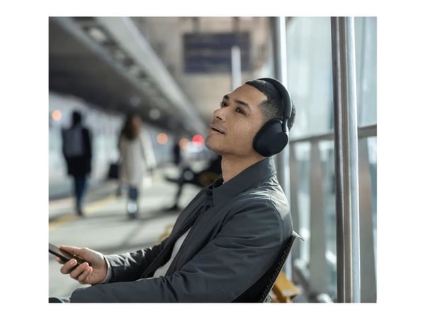 Sony WH-1000XM5 - Kuulokkeet mikrofonilla. - täysikokoinen - Bluetooth - langaton, kaapeli - aktiivinen kohinanvaimennus - 3,5 mm jakki - musta