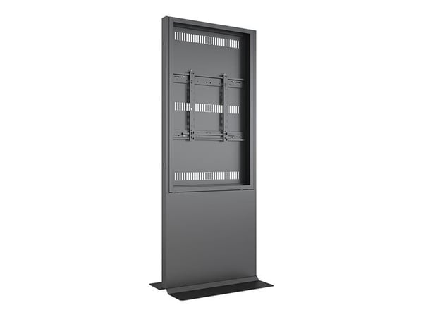 Multibrackets M Pro Series - Stativ - for LCD-skjerm - rammetotem - stål - svart - skjermstørrelse: 55" - plassering på gulv