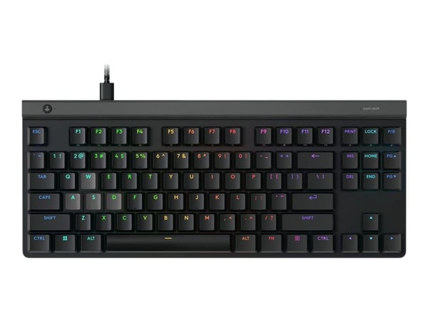Logitech G G515 RAPID - Tastatur - lav profil, analog - TKL - bakgrunnsbelyst - USB - QWERTY - dansk/norsk/svensk/finsk - svart
