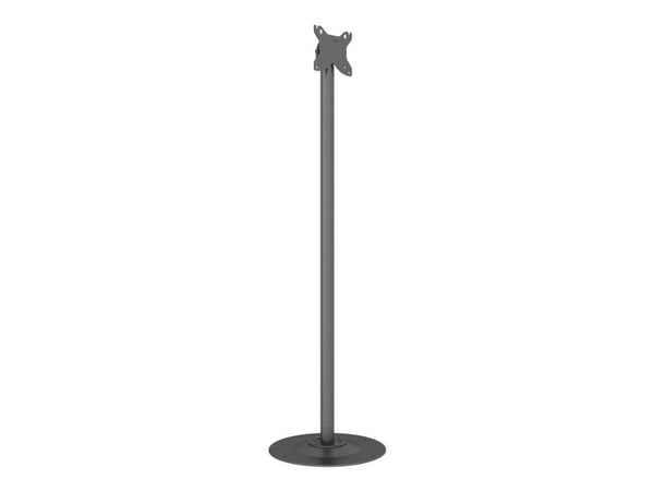 Multibrackets M Pro Single Pole Floorbase - Monteringskomponent (gulvstativ) - for nettbrett - stål - svart - skjermstørrelse: 7"-30"