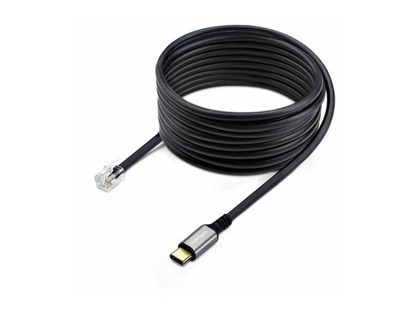 StarTech.com USB-C to RJ9 Adapter for Office Phone Handset or Wired/Wireless Headset, Use Existing Landline Hardware, 6ft/1.8m, For Laptop/Desktop ...