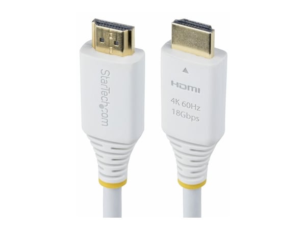 Startech 10ft (3m) Premium Certified High Speed HDMI Cable, 4K60Hz - Premium High Speed - HDMI-kabel med Ethernet - HDMI hann til HDMI hann - 3 m -...