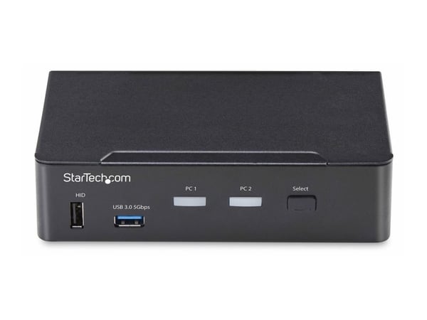 Startech - KVM / lyd / USB-svitsj - 2 x KVM/lyd/USB - 1 lokalbruker - stasjonær - TAA-samsvar
